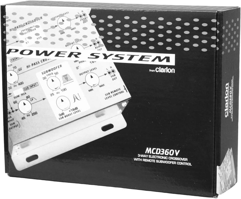Clarion Mobile Electronics Mcd360 3 Way 6 Channel Electronic Crossover with Subwoofer Control - Image 3